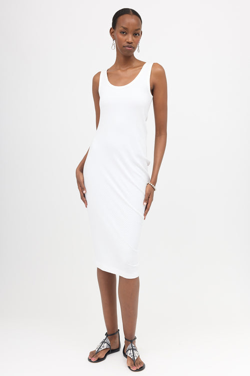 Dries Van Noten Asymmetrical Ribbed Knit Dress