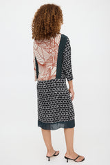 Dries Van Noten Silk Printed Asymmetrical Dress