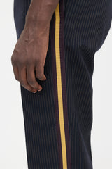 Dries Van Noten Wool Pinstripe Hybrid Pant