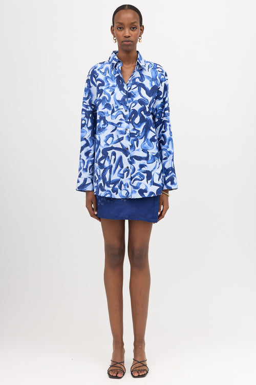 Dries Van Noten FW 2024 Oversized Printed Shirt