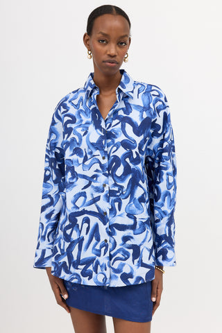Dries Van Noten FW 2024 Oversized Printed Shirt