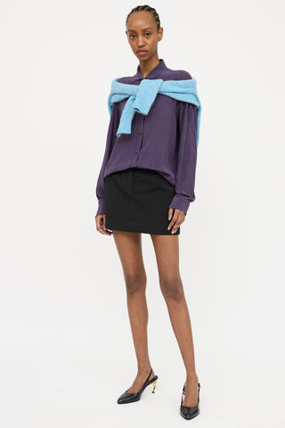 Dries Van Noten Silk Striped Blouse