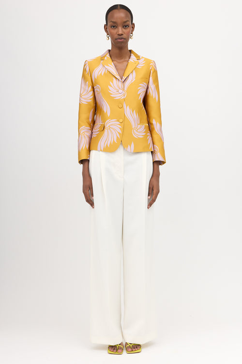 Dries Van Noten SS 2016 Satin Jacquard Blazer