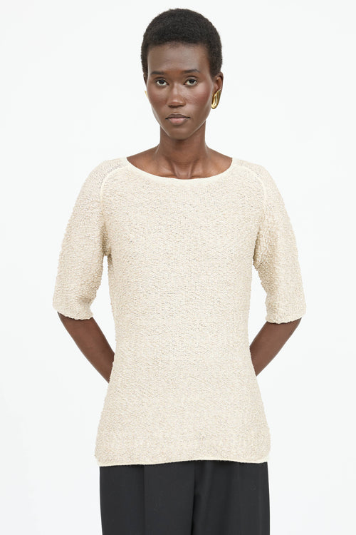 Dries Van Noten Textured Shimmer Top