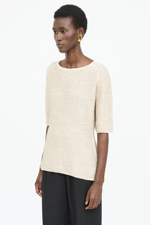 Dries Van Noten Textured Shimmer Top