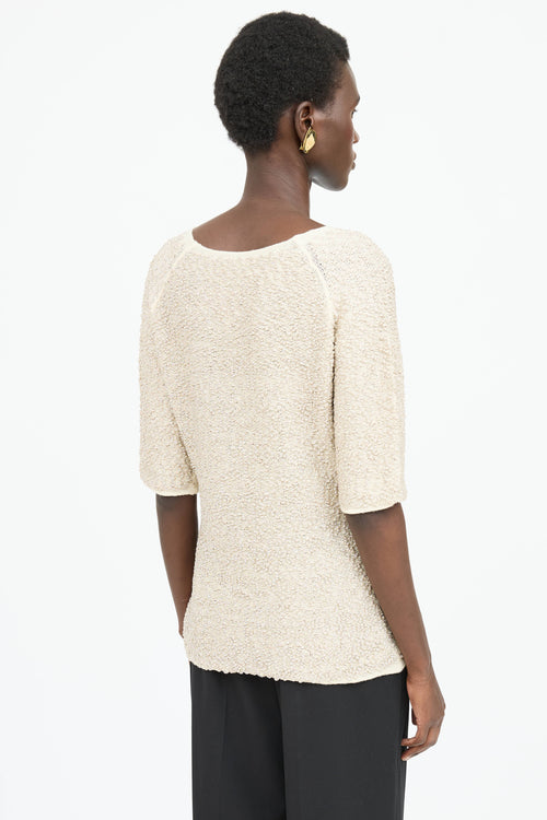 Dries Van Noten Textured Shimmer Top