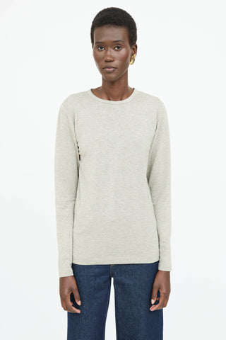 Dries Van Noten Sparkly Long Sleeve Top