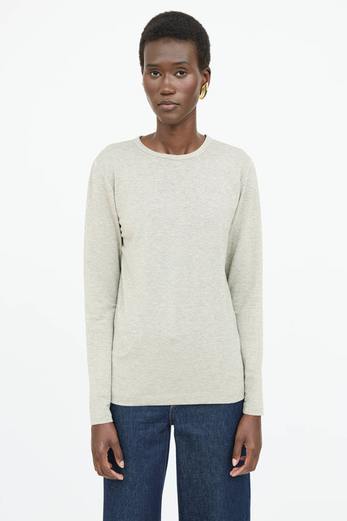 Dries Van Noten Sparkly Long Sleeve Top