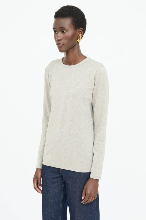 Dries Van Noten Sparkly Long Sleeve Top