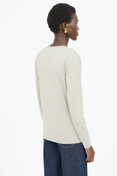 Dries Van Noten Sparkly Long Sleeve Top