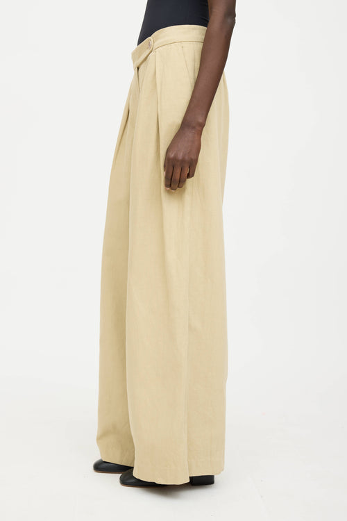 Dries Van Noten Pleated Wide Leg Trouser