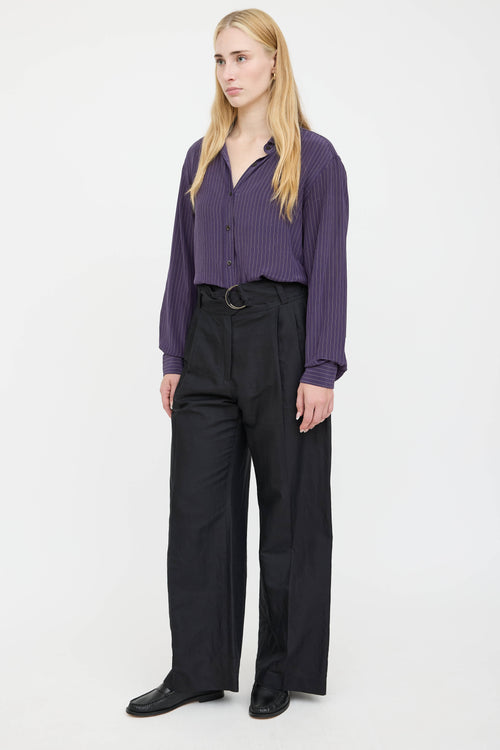 Dries Van Noten Pleated Belt Pant
