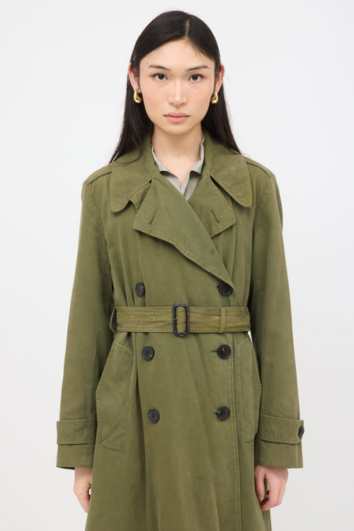 Dries Van Noten Belted Trench Coat