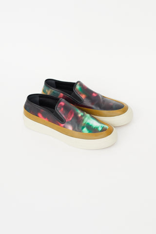 Dries Van Noten Black & Multicolour Leather Sneaker
