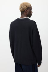 Dries Van Noten Black & Multicolour Wool Tie Dye Sweater