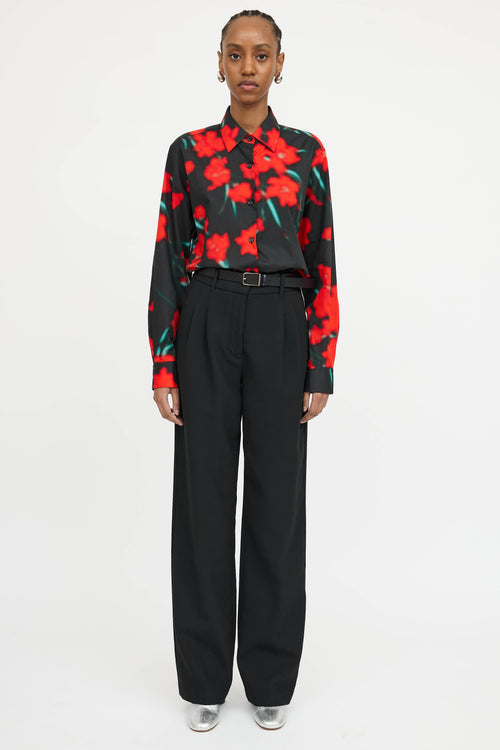 Dries Van Noten Floral Button Up Shirt