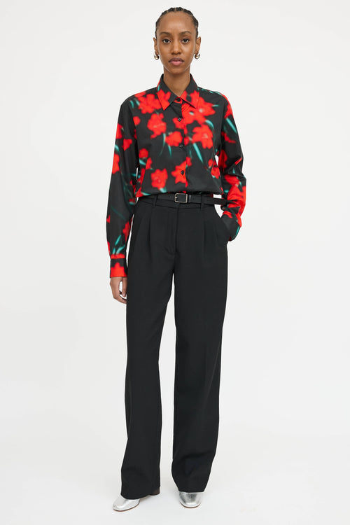 Dries Van Noten Floral Button Up Shirt
