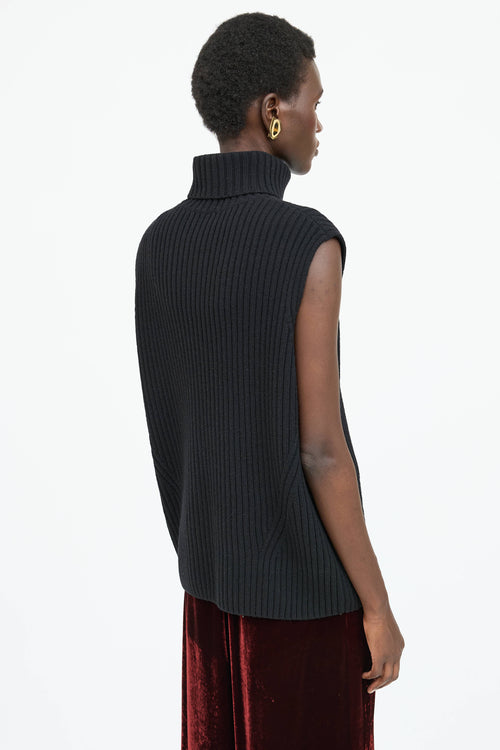 Dries Van Noten Wool Sleeveless Turtleneck Vest