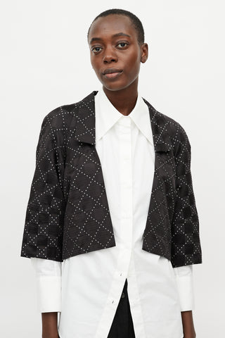 Dries Van Noten Black & White Checkered Jacket
