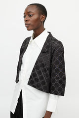Dries Van Noten Black & White Checkered Jacket