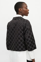 Dries Van Noten Black & White Checkered Jacket