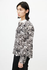 Dries Van Noten Black & White Floral Shirt