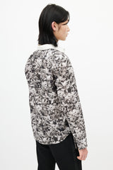 Dries Van Noten Black & White Floral Shirt