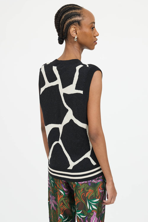 Dries Van Noten Wool Pattern Vest