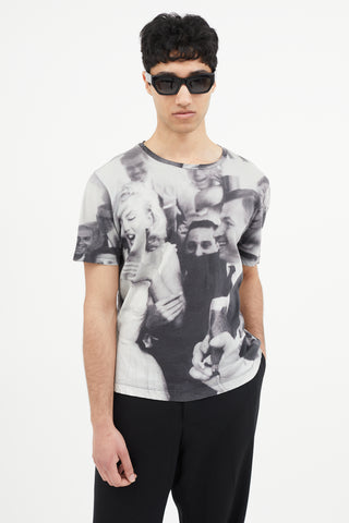 Dries Van Noten Black & White Marilyn Monroe Print T-Shirt