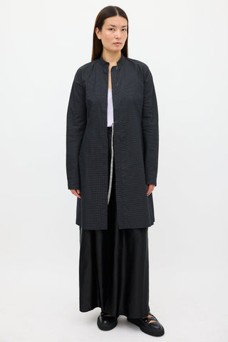 Dries Van Noten Black & White Woven Long Jacket
