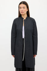 Dries Van Noten Black & White Woven Long Jacket
