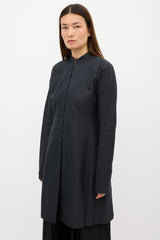 Dries Van Noten Black & White Woven Long Jacket