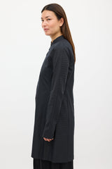 Dries Van Noten Black & White Woven Long Jacket