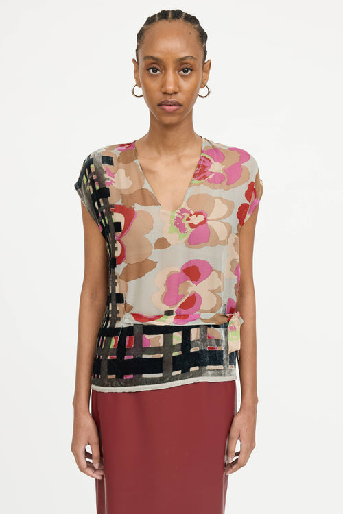 Dries Van Noten Silk Velvet Top