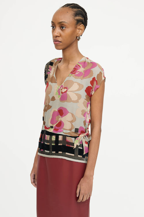 Dries Van Noten Silk Velvet Top