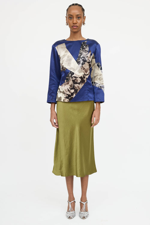 Dries Van Noten Darted Floral Top