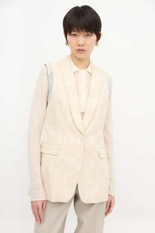 Dries Van Noten Botanical Jacquard Vest