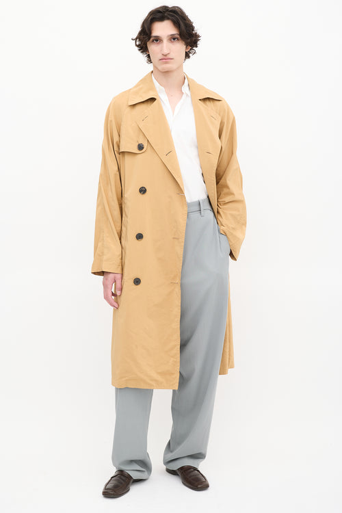 Dries Van Noten Brown Belted Trench Coat