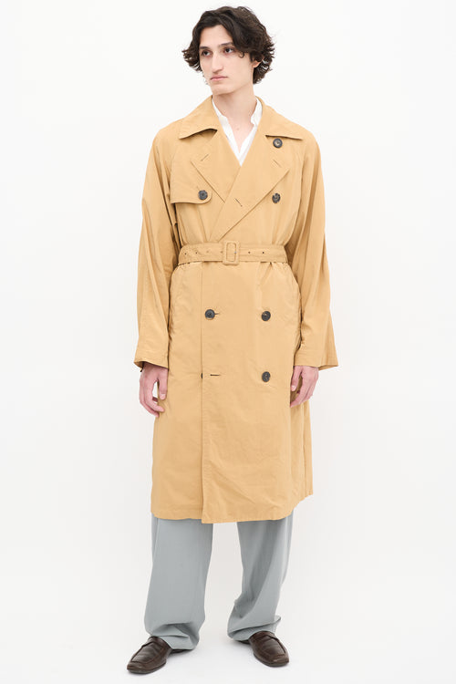 Dries Van Noten Brown Belted Trench Coat