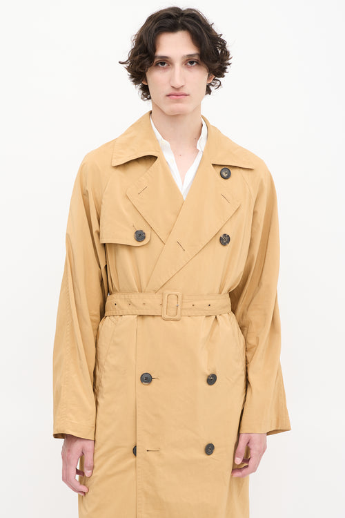 Dries Van Noten Brown Belted Trench Coat