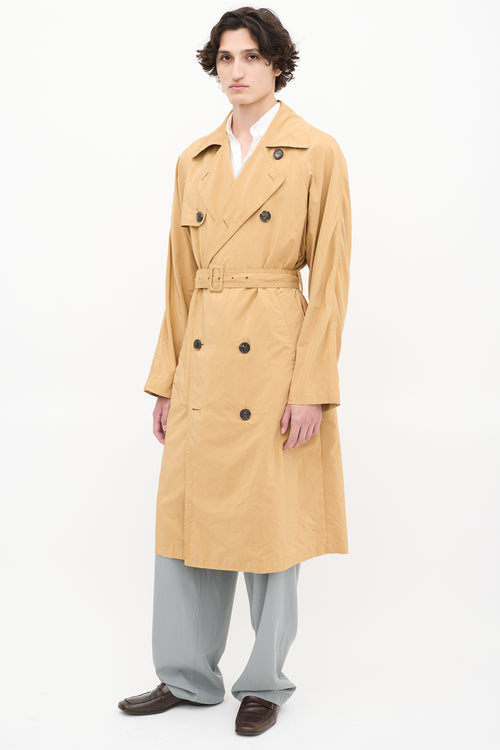 Dries Van Noten Brown Belted Trench Coat