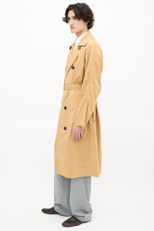 Dries Van Noten Brown Belted Trench Coat