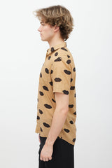 Dries Van Noten Brown Cotton Button Down Shirt