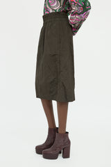 Dries Van Noten Brown Panel Pocket Skirt