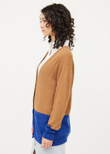Dries Van Noten Brown & Blue Button Long Sleeve Cardigan