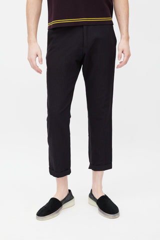 Versace // Black Technical Zip Trouser – VSP Consignment