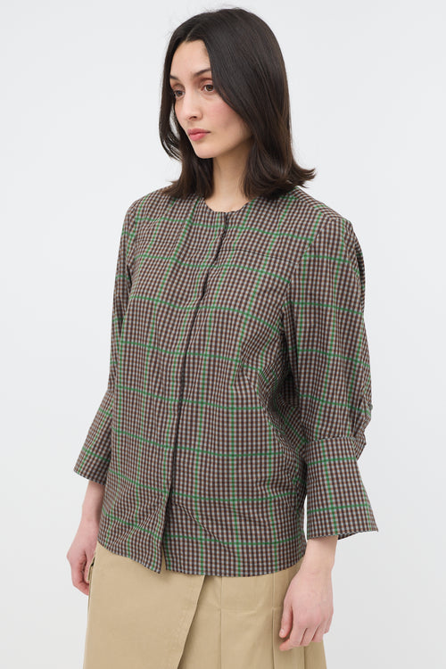 Dries Van Noten Clarissa Check Blouse
