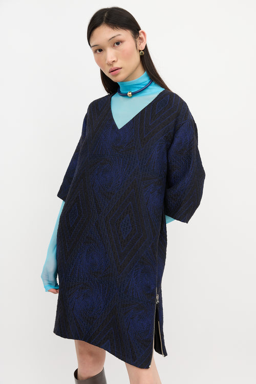Dries Van Noten Cloque Zip Dress