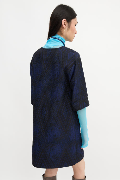 Dries Van Noten Cloque Zip Dress