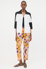 Dries Van Noten Colour Block High Collar Shirt